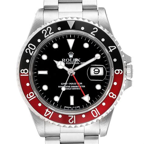 rolex gmt master black red